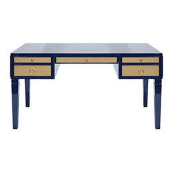 Worlds Away - Worlds Away Heidi Lacquered Desk - Desks And Hutches