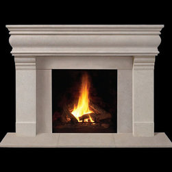 Chester Stone Fireplace Mantel - Indoor Fireplaces
