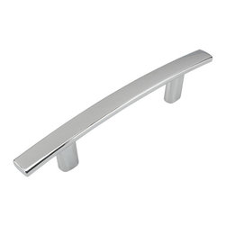 Cosmas - Cosmas 2363-3CH Polished Chrome Subtle Arch Cabinet Pull - Cabinet And Drawer Handle Pulls