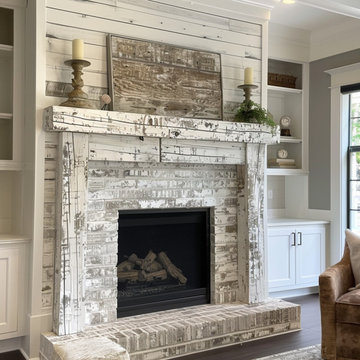Colored Fireplace Mantels