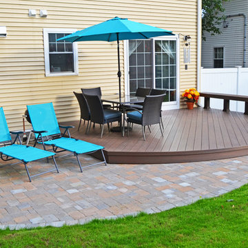 Low Maintenance Deck and Patio in Arlington, MA