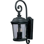 Maxim Lighting - Maxim Dover VX 3-Light Outdoor Wall Lantern Bronze - 40095CDBZ - Maxim Lighting's Dover VX collection is made with Vivex, a material twice the strength of resin, is non-corrosive, UV resistant and backed with a 3-Year Limited Warranty. Dover VX features our bronze finish and seedy glass.