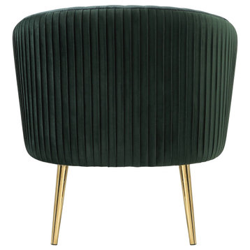 Sigurd Accent Chair, Velvet and Gold