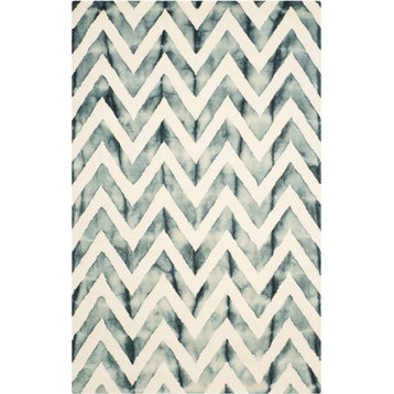 Safavieh Dip Dyed DDY715J 7' Square Ivory/Gray Rug