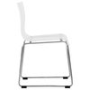 LeisureMod Lima Lucite Acrylic Dining Side Chairs, Clear