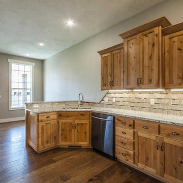 Canoe Bay Infield Hickory with Natural Cabinets