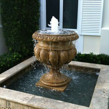 Traditional Urn Converted to Fountain