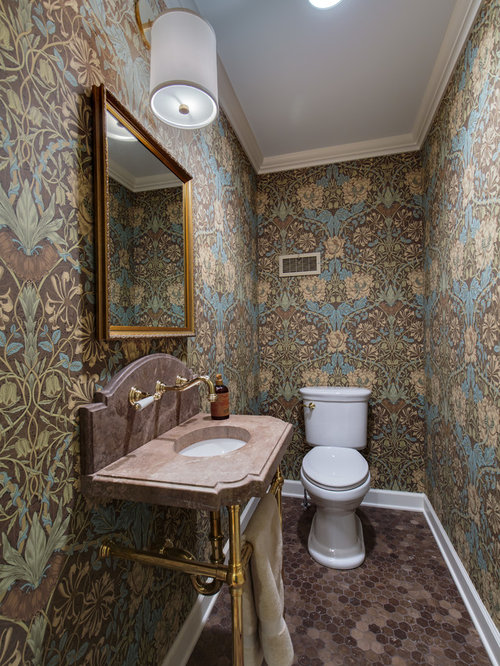 Traditional Powder Room Design Ideas, Remodels & Photos