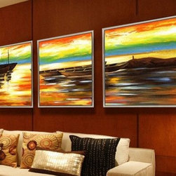 Impressionistic Wall Art Set of 3 - Prints And Posters