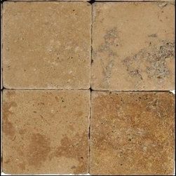 Earthstone 4" x 4" Tumbled Travertine Tile - Products