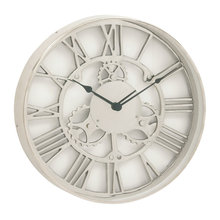 Oversized silver clocks