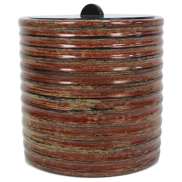 Handmade Compression Lacquered wood jar - Thailand