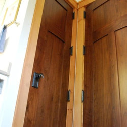 Walnut Master Bath Doors - Interior Doors