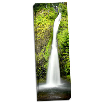 Fine Art Photograph, Horsetail Falls, Hand-Stretched Canvas