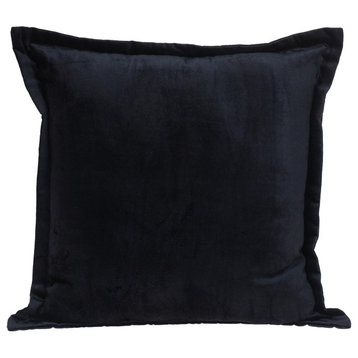 Premier 20" Soft Touch Jet Black Solid Color Accent Pillow