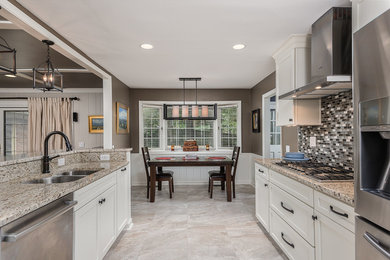 Example of a 1950s kitchen design in Other