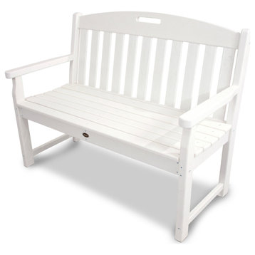 Trex Outdoor Furniture Yacht Club 48" Bench, Classic White