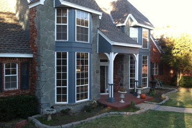 This is an example of a traditional house exterior in Oklahoma City.
