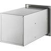 Outdoor Kitchen Drawers Flush Mount Stainless Steel BBQ Drawers, 17.8w X 20.6h X 12.2d Inch