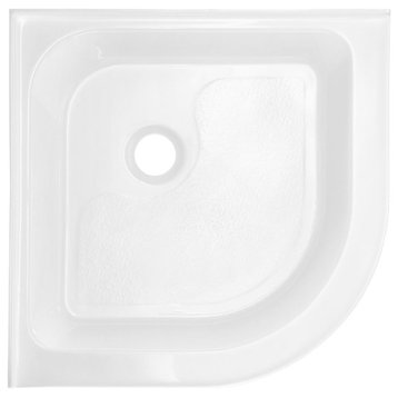 Voltaire 32x32 White, Single-Threshold, Center Drain, Neo-angle Shower Base