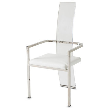 AICO Michael Amini State St. Arm Chair, Set of 2