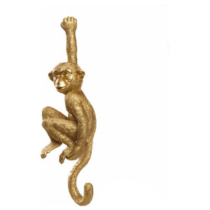 Cast iron 3 wall hooks Monkeys SEE HEAR SPEAK NO EVIL Rustic style Coat hook