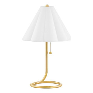 Attendorn Table Lamp with 2 Shades in Satin Brass - table lamps