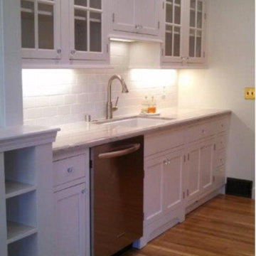 Fieldstone Cabinetry - Kitchen - East Bay: Inset, Maple, LaGrange, Marshmallow C
