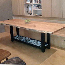 Live Edge Salvaged Maple Table - Kitchen And Dining Furniture