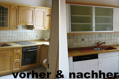 Küchenrenovierung "Pinie Riva Weiß"
