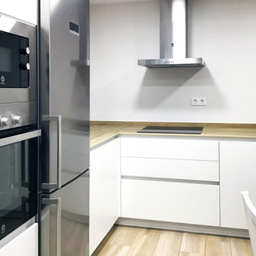Reforma de cocina en "L" en Madrid