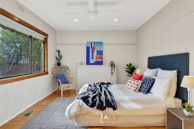 Design ideas for a scandinavian bedroom in Geelong.