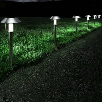 Solar Pathway Lights- 17" Stake Lighting Set of 6 by Pure Garden