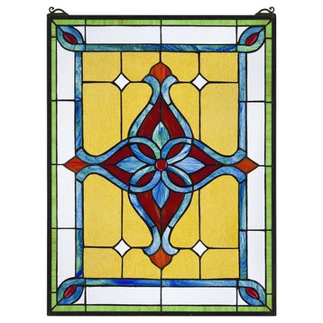 Design Toscano St Katherines Row Stained Glass Window