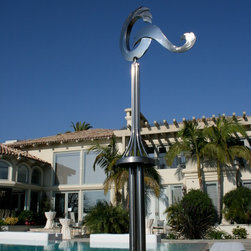 Yard Art Stainless Steel poolside - Decorative Objects And Figurines