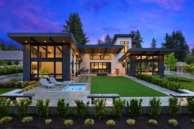 Modern exterior home idea in Seattle