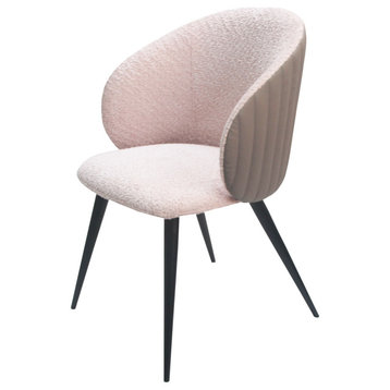 Modrest Marnie Contemporary Gray + Cream Dining Chair
