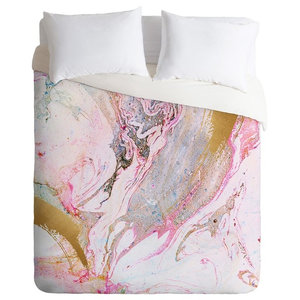 Iveta Abolina Winter Marble Duvet Cover King Contemporary Duvet Covers And Duvet Sets By Deny Designs Houzz