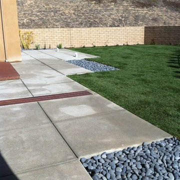 Fiberon Deck and Exposed aggregate concrete