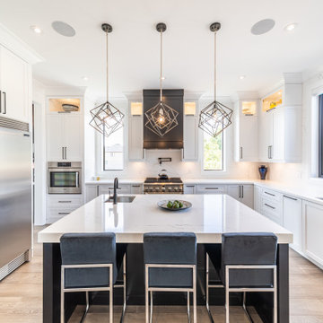 Contemporary Large Central Kitchen Island