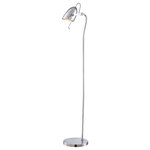 Lite Source - Lite Source Kanoni - One Light Flo Lamp, Chrome Finish - Kanoni One Light Flo Chrome *UL Approved: YES Energy Star Qualified: n/a ADA Certified: n/a  *Number of Lights: 1-*Wattage:23w E27 bulb(s) *Bulb Included:No *Bulb Type:E27 *Finish Type:Chrome