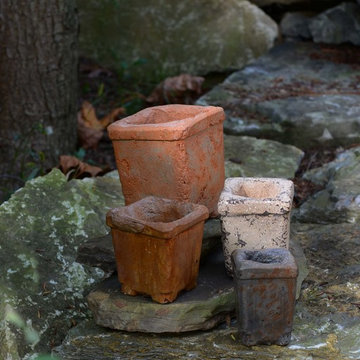 Elements - pots, planters, window boxes, chiminea