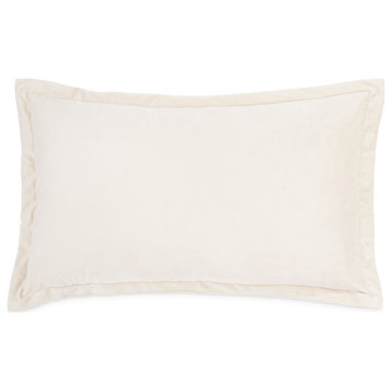 Conner 15"x24" Oblong Velvet Pillow Cloud