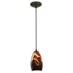 Access Lighting - Champagne Integrated Cord Pendant, Oil Rubbed Bronze, Inca - Features: