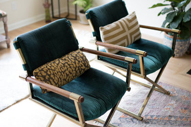 Example of an eclectic home design design in Portland