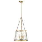 Millennium Lighting - 5 Light 18.125 in. Vintage Brass Pendant - Artisan metal designs highlighted with twisted accents and filigree-inspired chainwork are the highlights of the Adabella Collection. Hammered glass globes create wonderful light play and work in perfect harmony with the intricate fixtures finished in polished nickel, vintage brass, or matte black. Available in 3-light or 5-light options, these pendants will define whatever space they illuminate from the foyer to the kitchen.