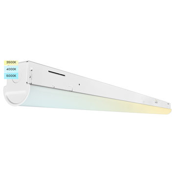 Luxrite 4FT LED Shop Light 34W/38W/45W 3 Color Selectable Dimmable