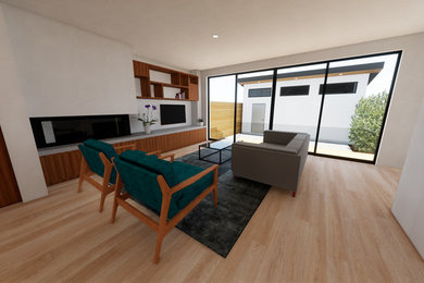 Inspiration for a contemporary home design remodel in Toronto