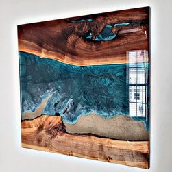 Large Beach Resin Wall Art - Artwork
