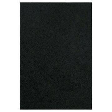 Furnish My Place Black 3' x 5' Solid Color Rug Made In Usa